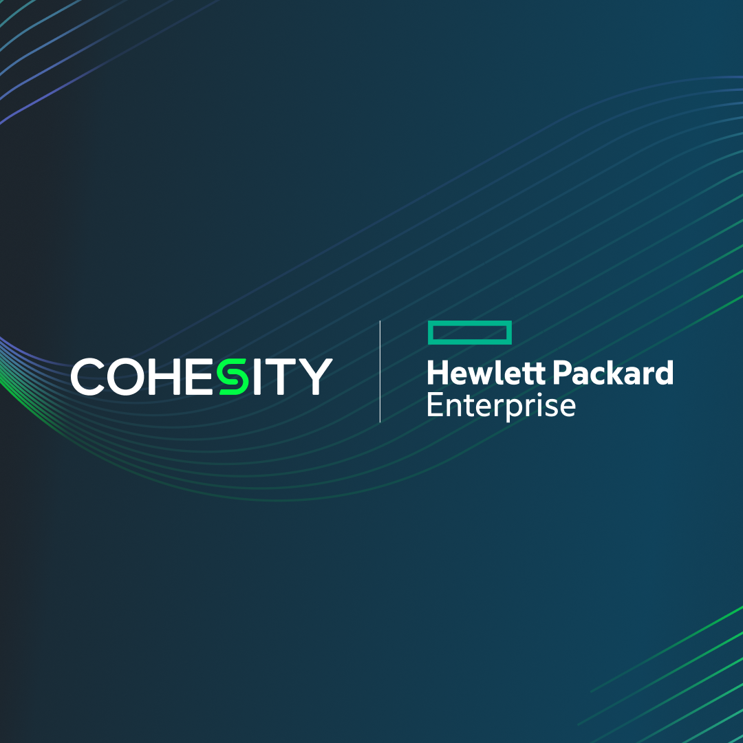 Cohesity and HPE logo