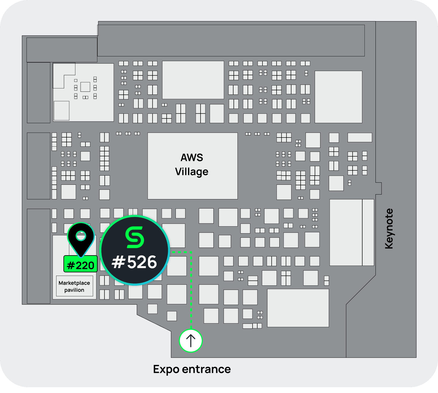 AWS reinvent map